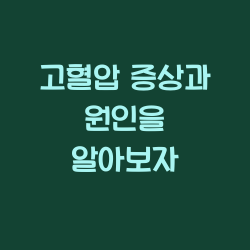 고혈압 증상과 원인을 알아보자 챕터1